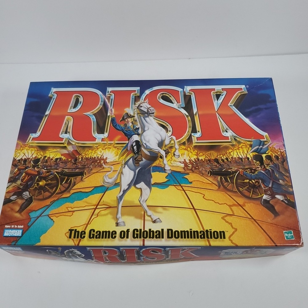 Risk Board Game by Parker Brothers 1998 Edition Incomplete